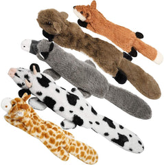 Nocciola 5-pack dog squeaky toys set for interactive play across sizes