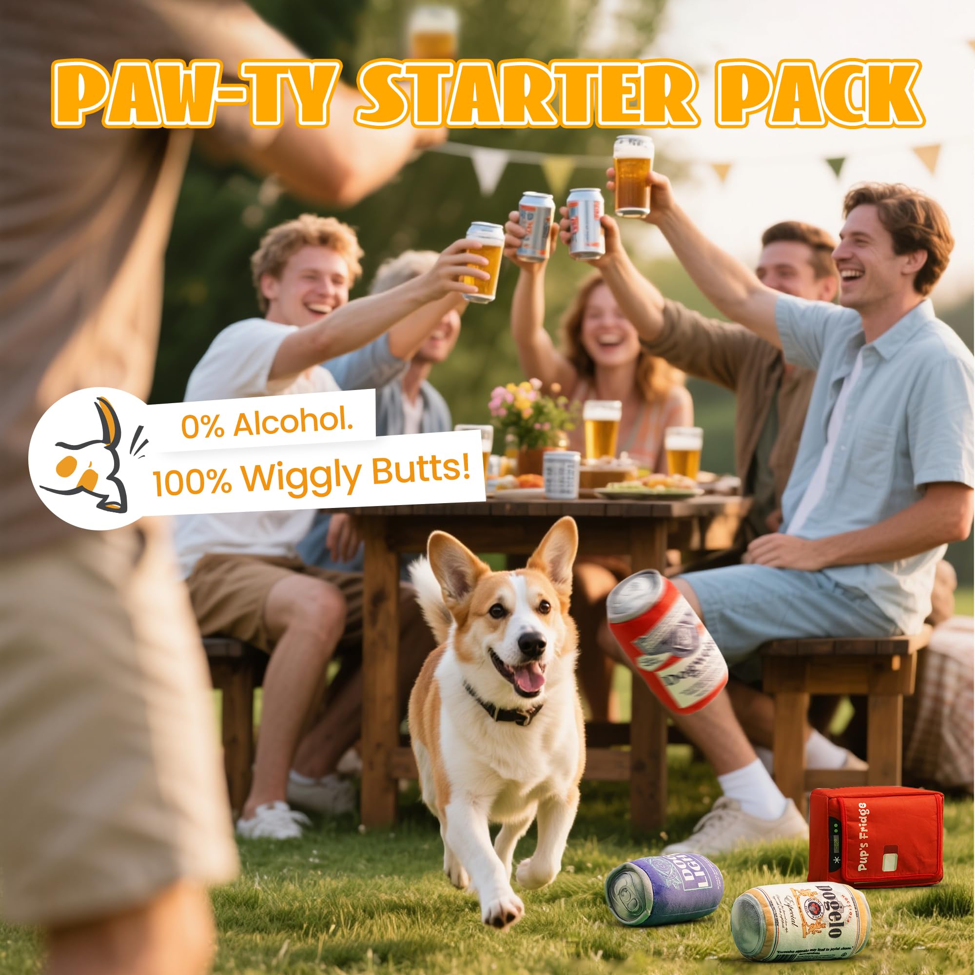 Nocciola durable plush dog toy designed for long-lasting solo or interactive play.