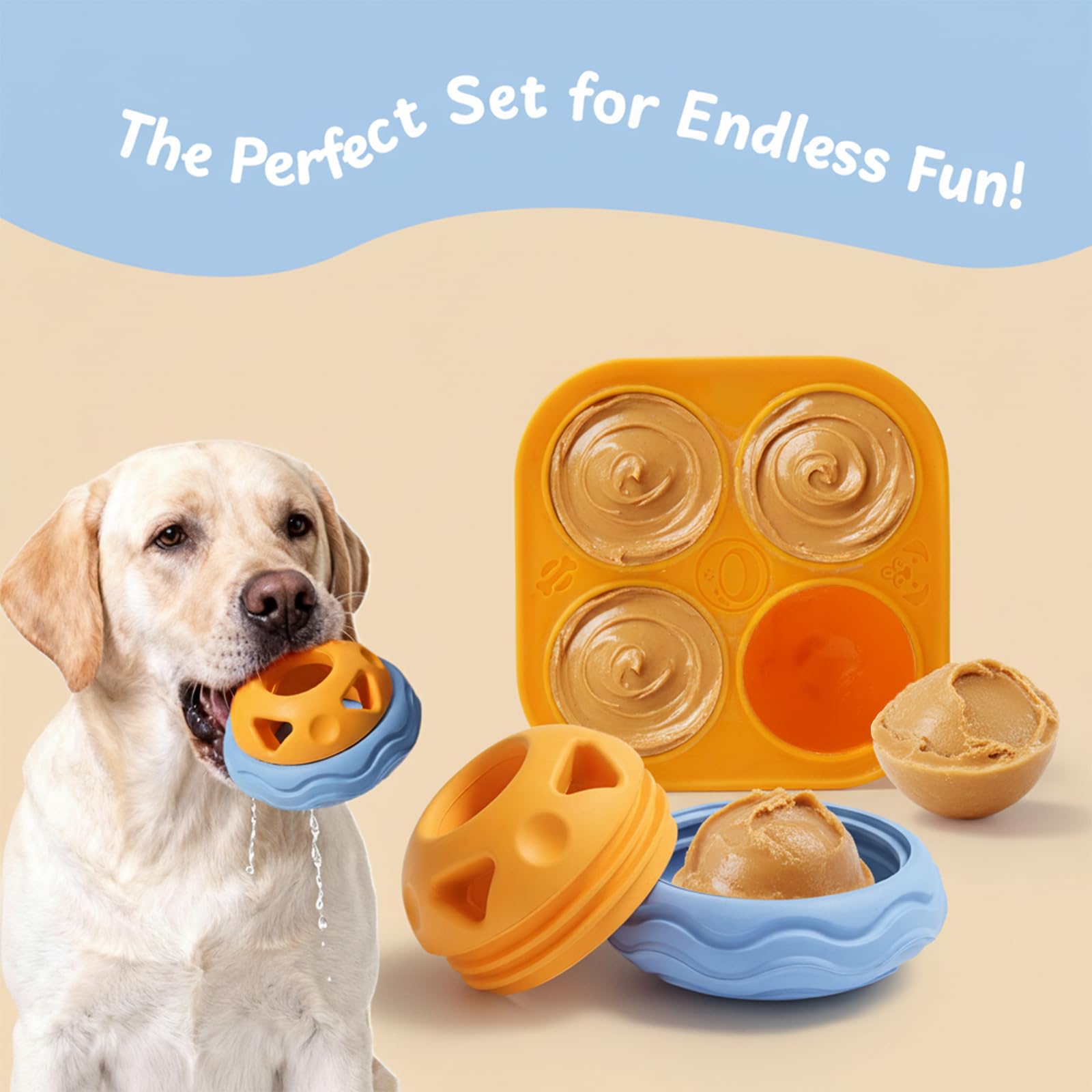 Nocciola durable rubber dog toy withstands powerful jaws for long-lasting play