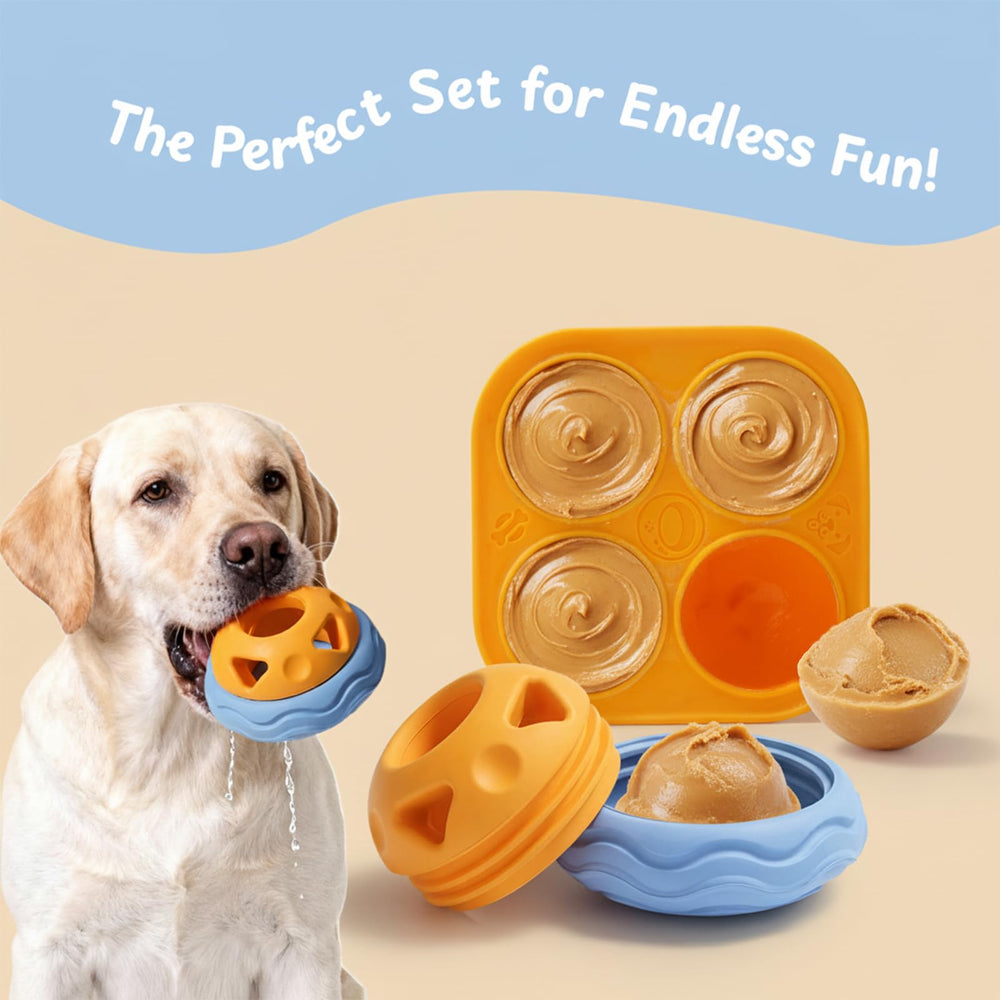 Nocciola durable rubber dog toy withstands powerful jaws for long-lasting play