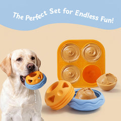 Nocciola durable rubber dog toy withstands powerful jaws for long-lasting play