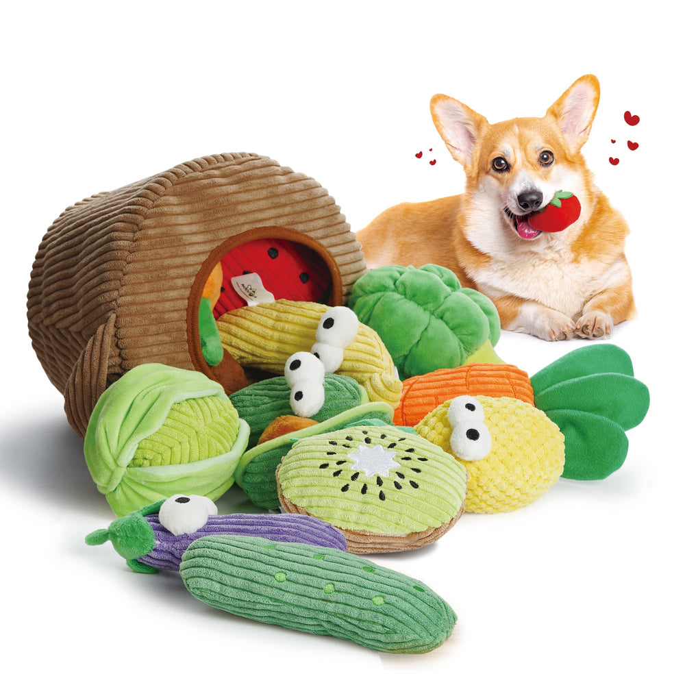 Nocciola grocery-basket toy pack with varied shapes for interactive play.