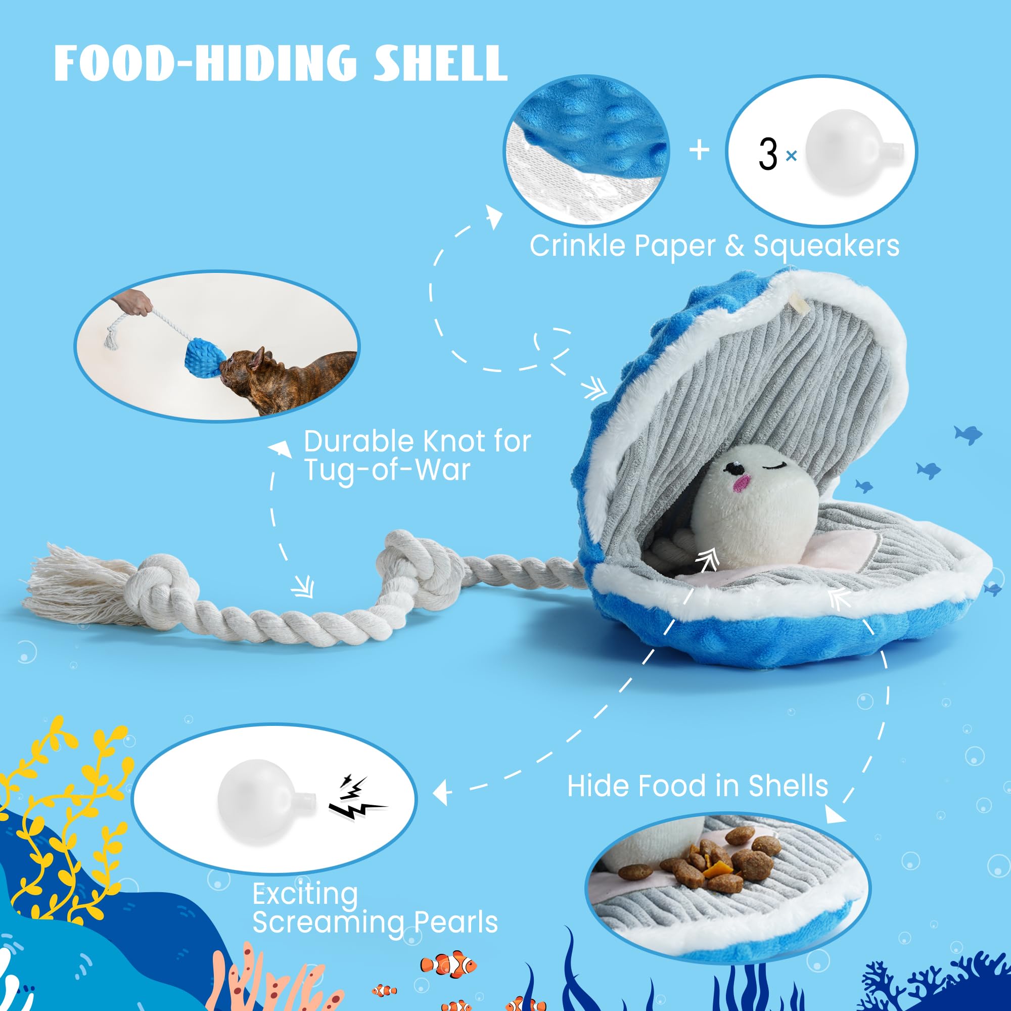 Nocciola ocean crinkle toy: adds audible texture to solo or supervised play