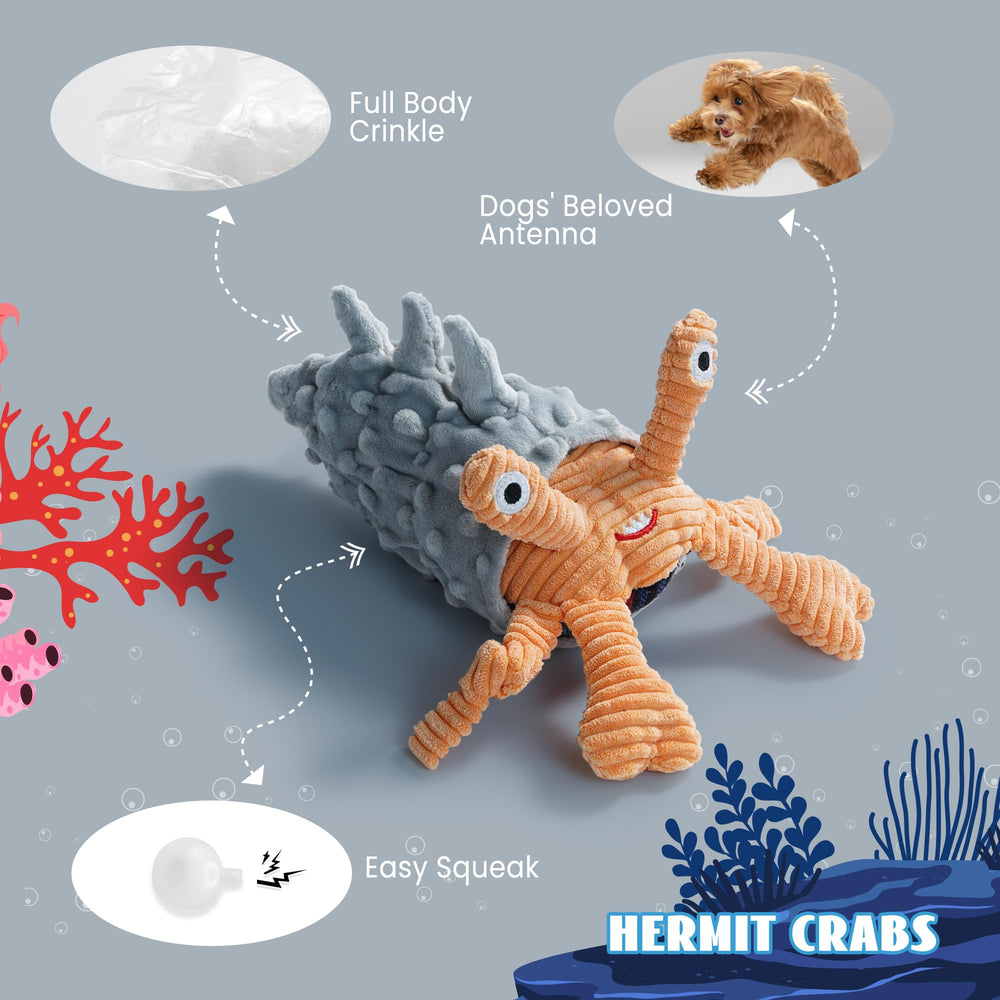 Nocciola ocean squeaker toy: invites interactive, entertaining sessions