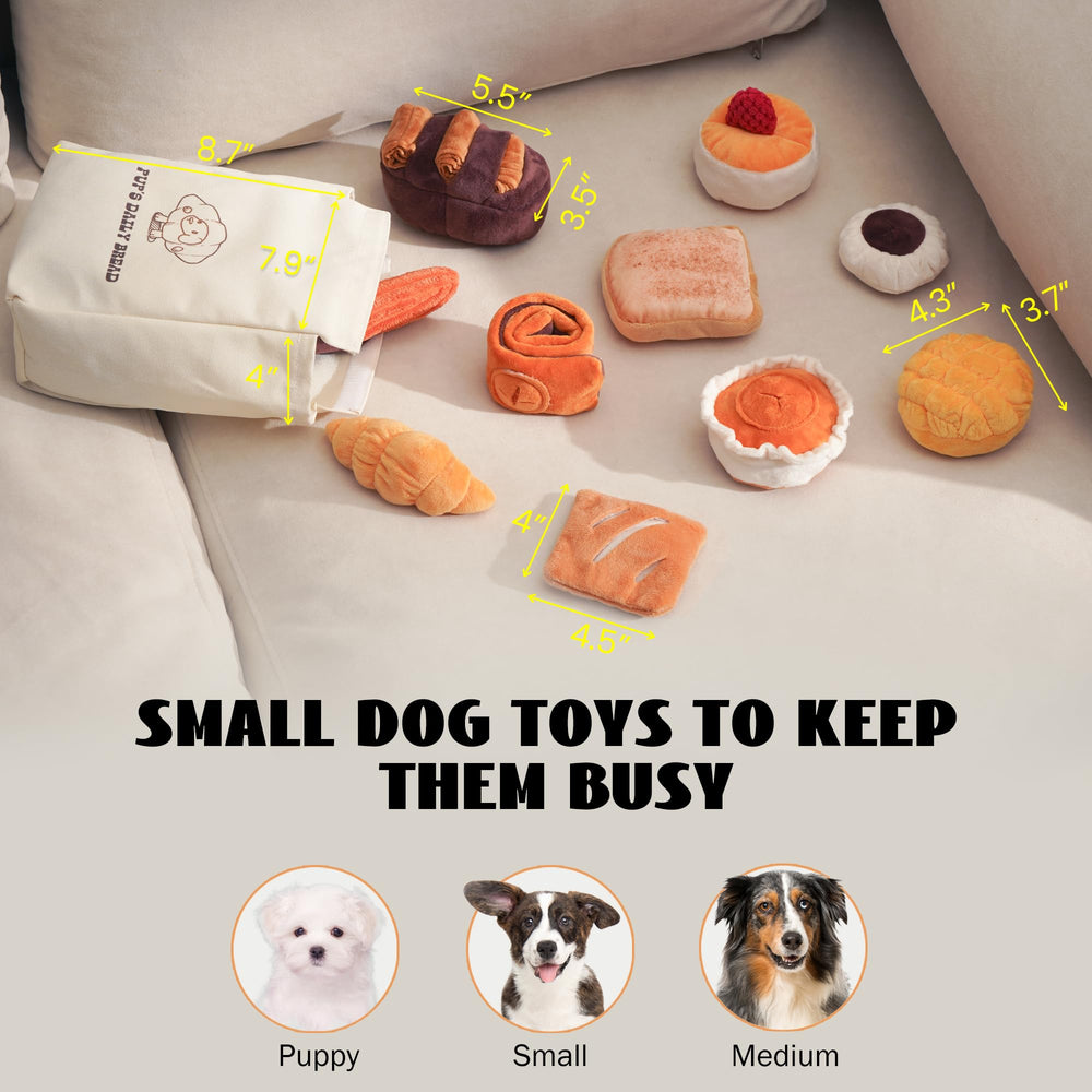 Nocciola pineapple bun toy, hidden pockets encourage sniffing and treat discovery.