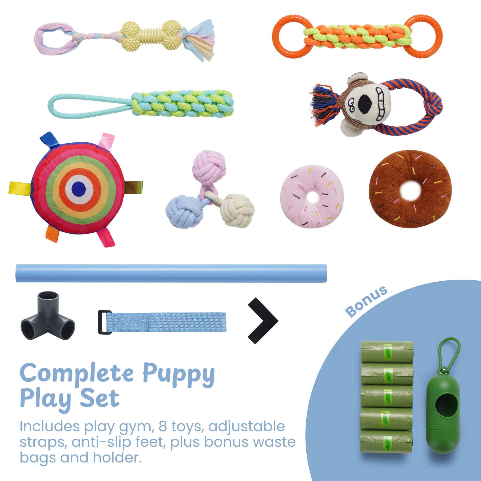 Nocciola Puppy Play Gym indoor play area ready for living rooms.