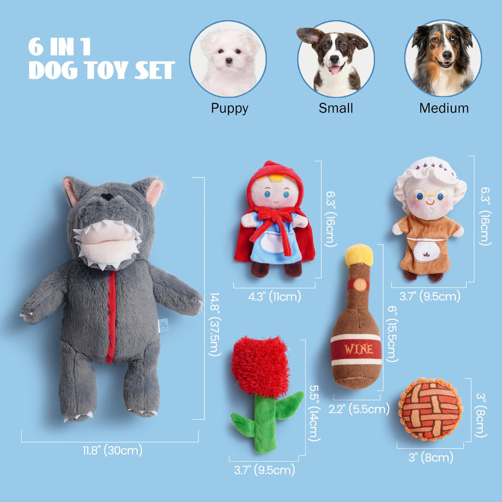 Nocciola soft plush dog toy for cuddles and gentle chews