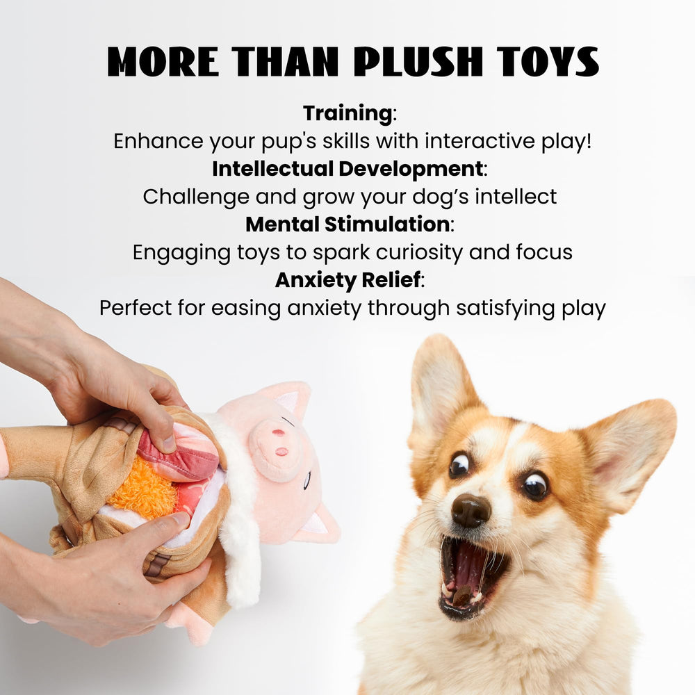Nocciola stuffed pig toy mini toys inside for digging play.