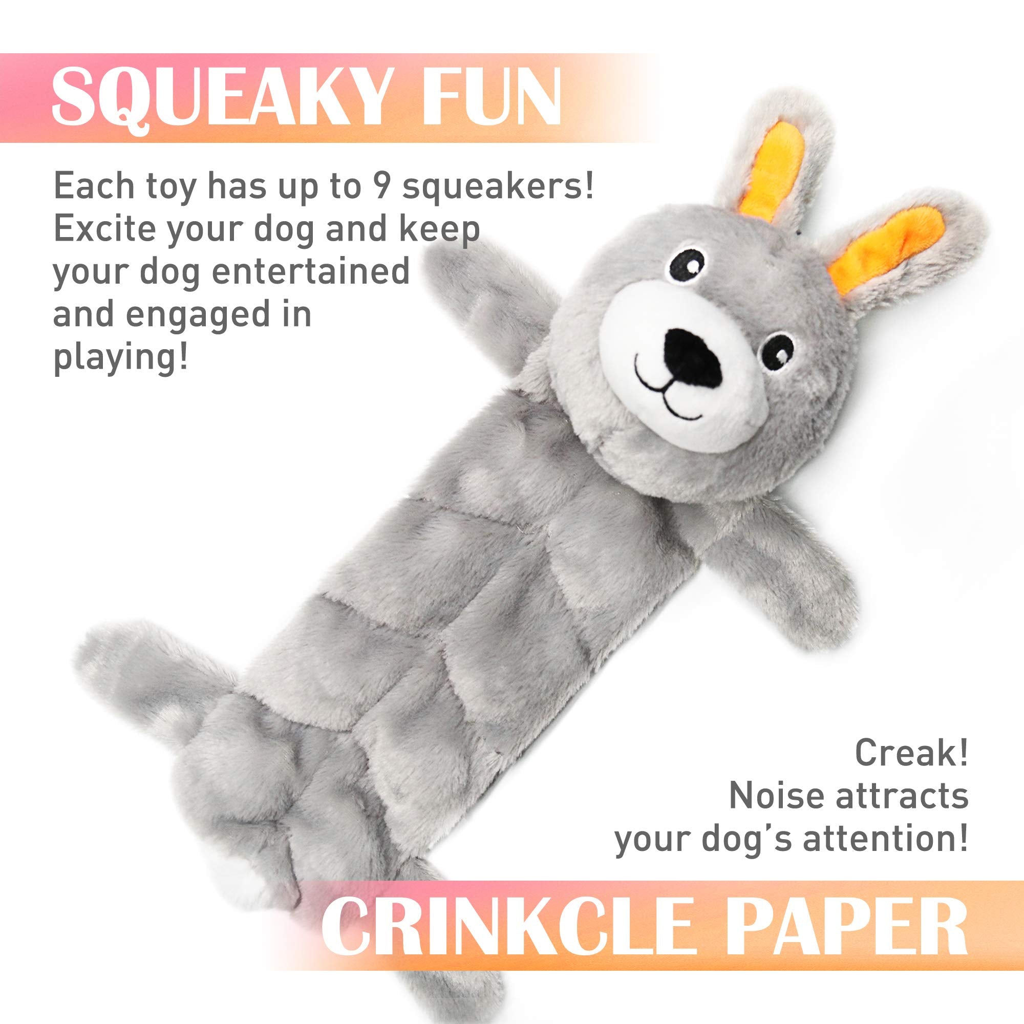 Nocciola Tender the tiger squeaky toy helps reduce boredom during solo play.
