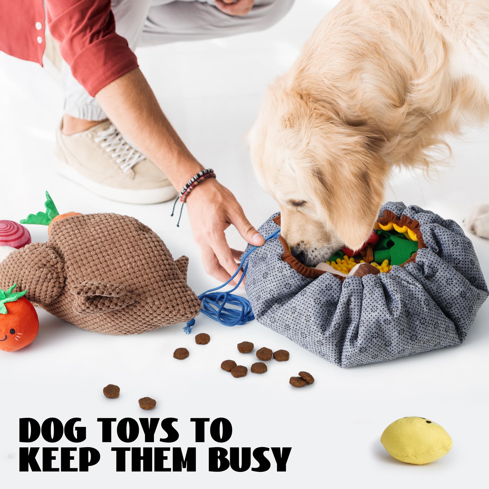 Nocciola turkey toy ties the 7 in 1 set together for enrichment and entertainment