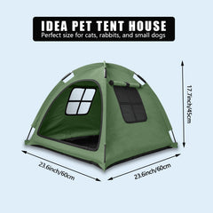 Nockovi pet tent highlights oxford cloth cover for windproof and water-resistant shelter