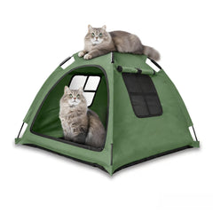 Nockovi portable pet tent shown for indoor and outdoor use offering a cozy shelter for small pets