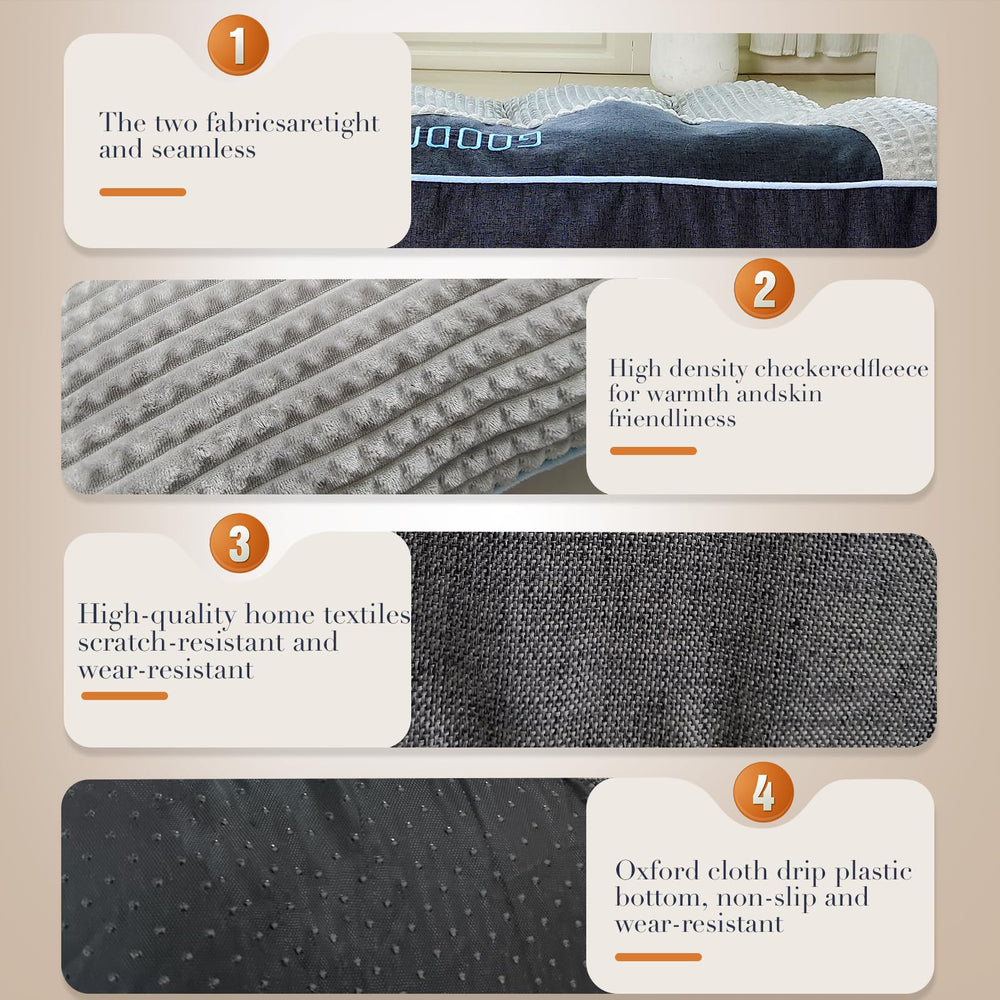 NOFKYNOXA non-slip bottom keeps the bed in place on floors and car seats.