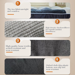 NOFKYNOXA non-slip bottom keeps the bed in place on floors and car seats.
