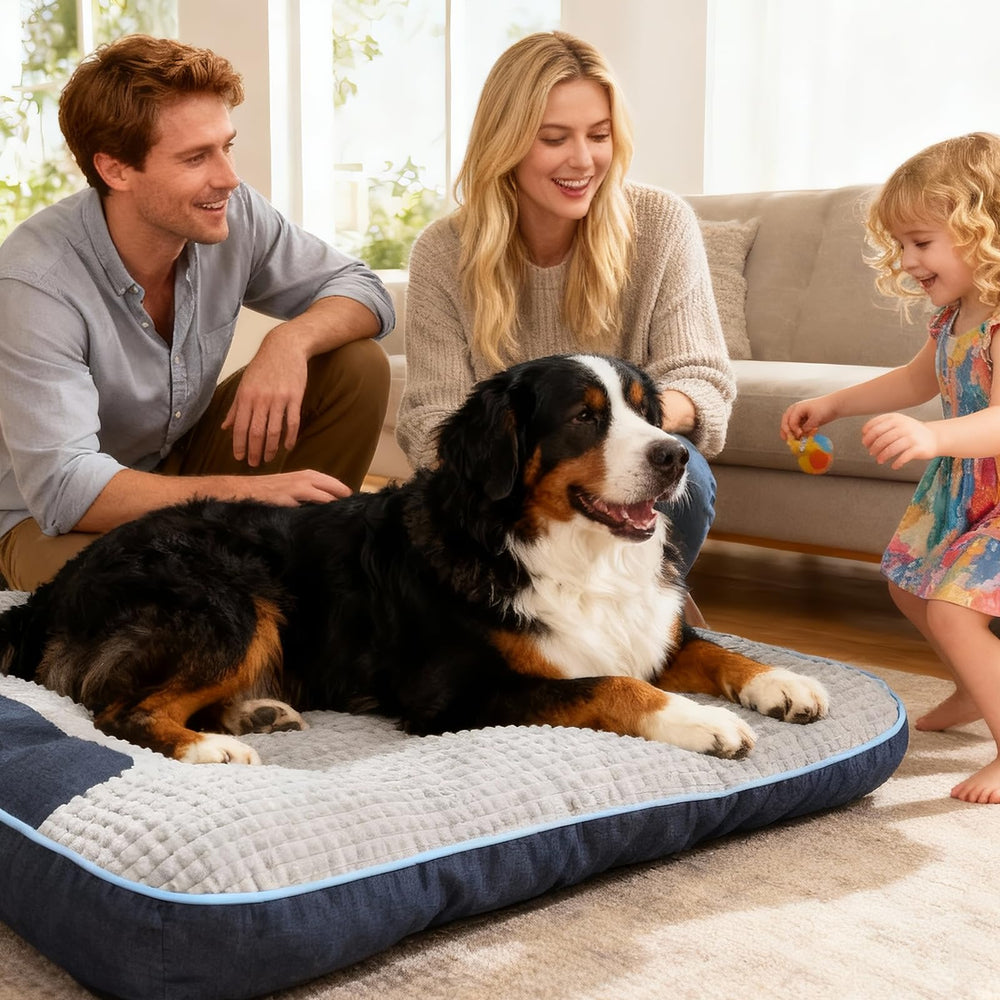 NOFKYNOXA xl dog bed suitable for giant breeds up to 110 pounds.