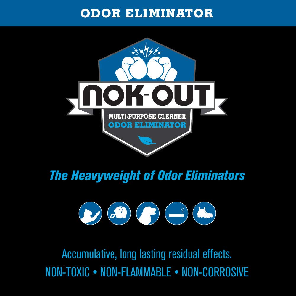NOK OUT Odor Remover is a multi-use cleaner suitable for daily messes around the home.