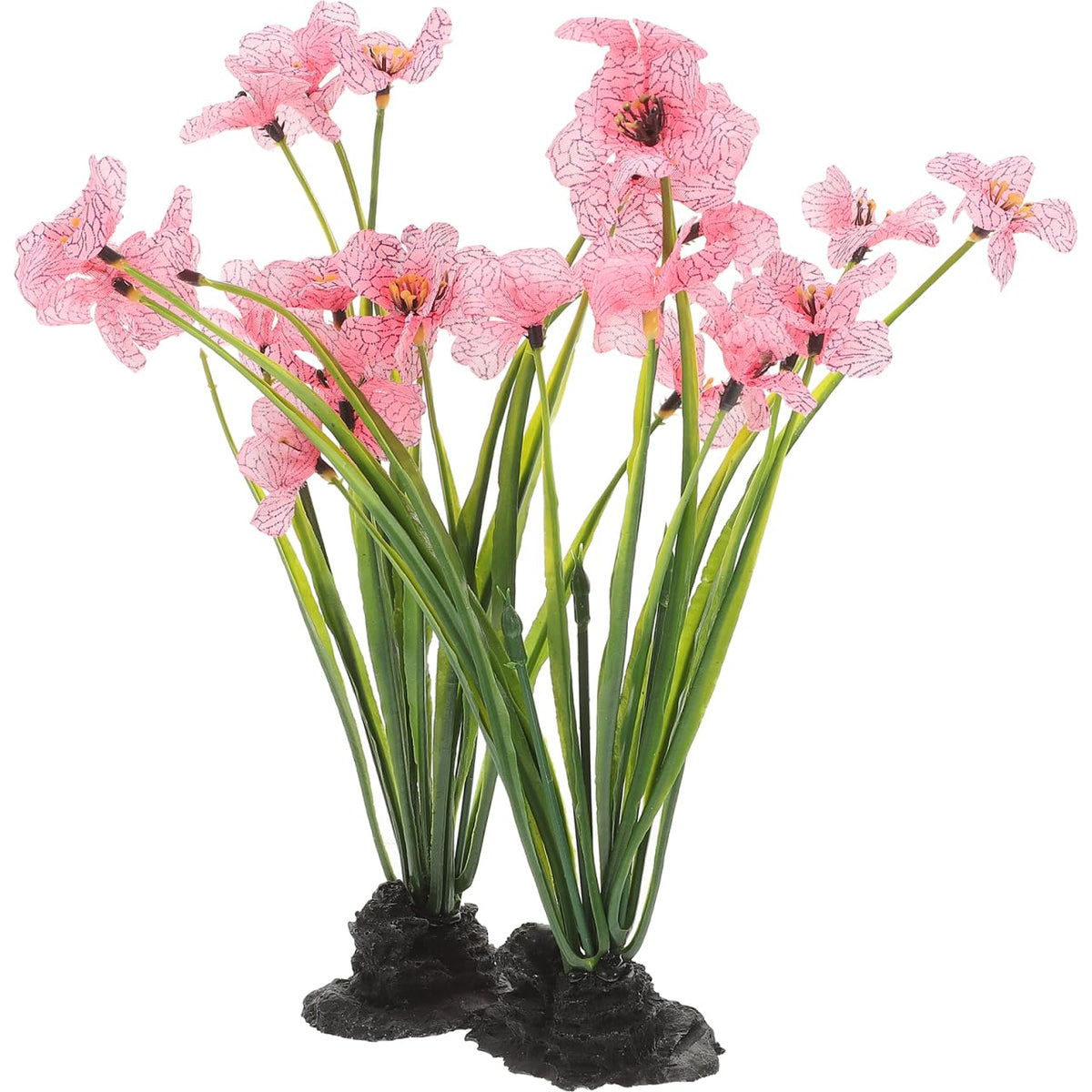NOLITOY pink fish tank plants 2pcs add lifelike color to your betta tank.