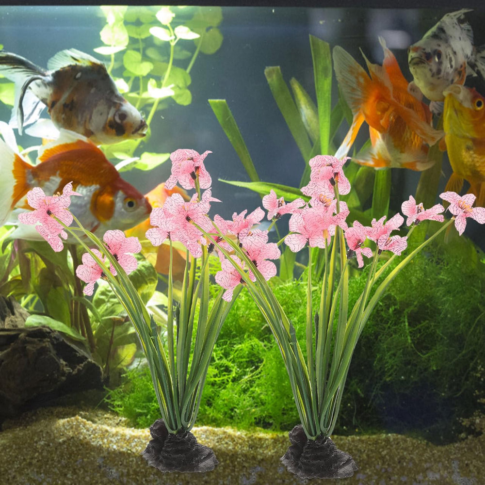 NOLITOY pink plant decorations make a thoughtful gift for aquarium lovers.