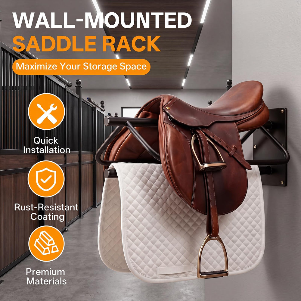Noliven 24x13x7-5 storage saddle rack shows generous capacity.