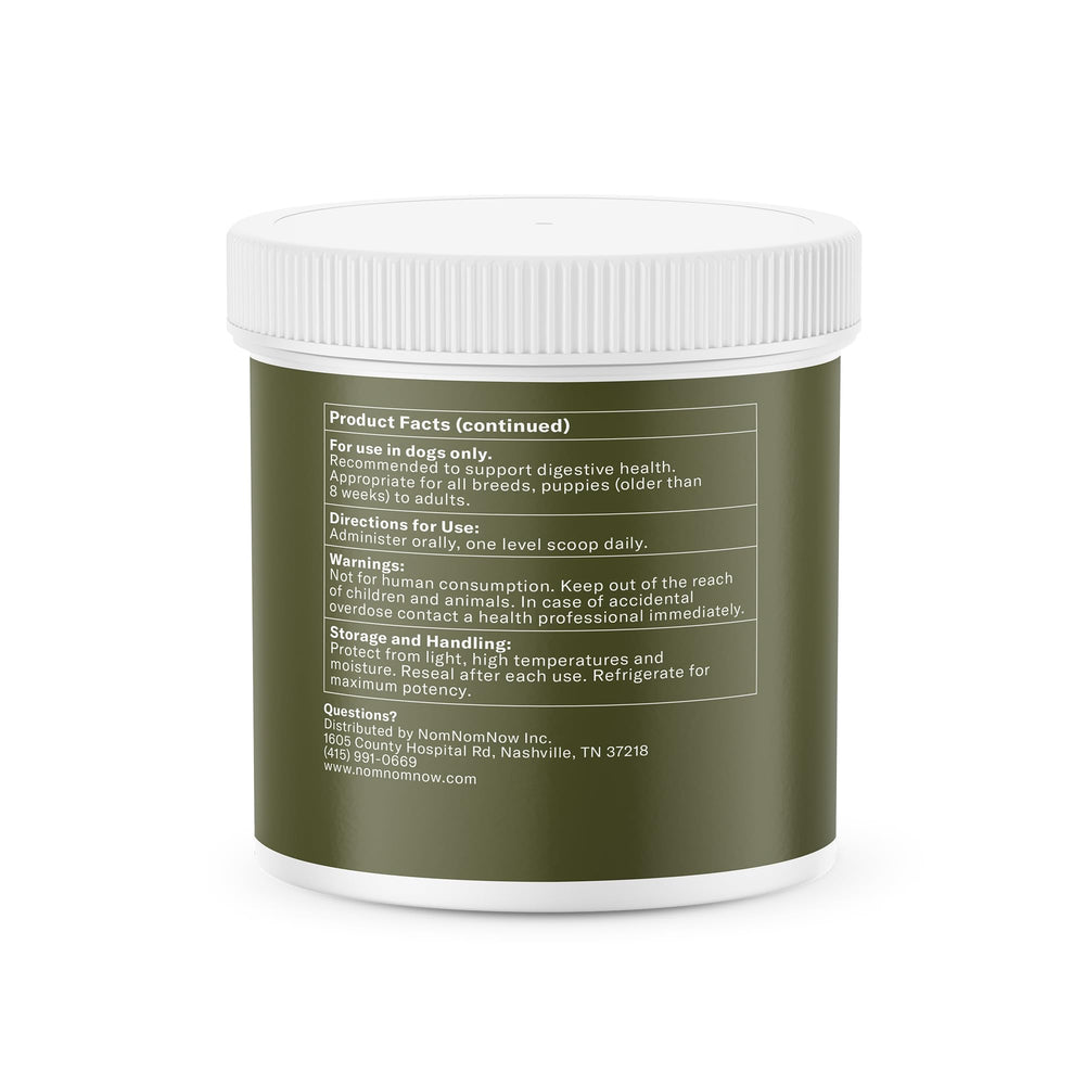 Nom Nom Dog GI-Targeted Probiotic scoop for easy, precise dosing