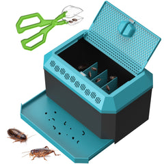 Nomoy Breeding Box front view showing organized insect habitat for easy feeding