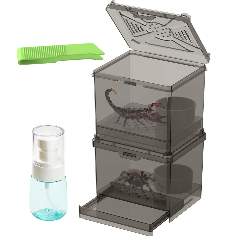 Nomoy Spider Habitat Kit secure lid helps prevent escapes during handling