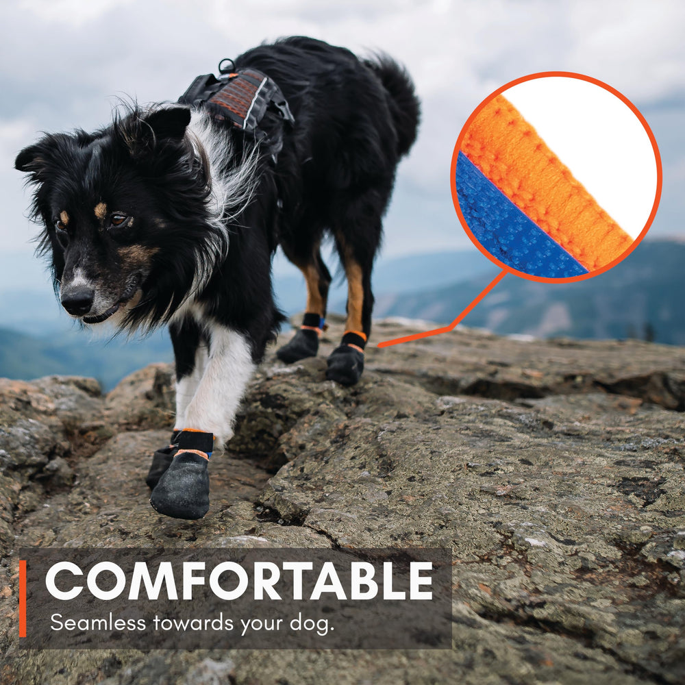 Non-stop dogwear Protector Booties come in a four-pack for convenience and value.