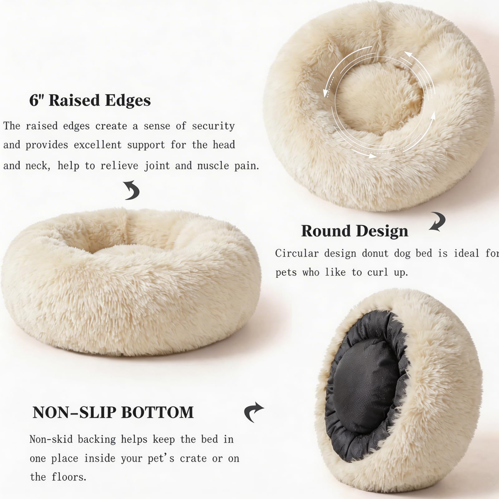 Nononfish Anti-Slip Bottom Bed stays in place.