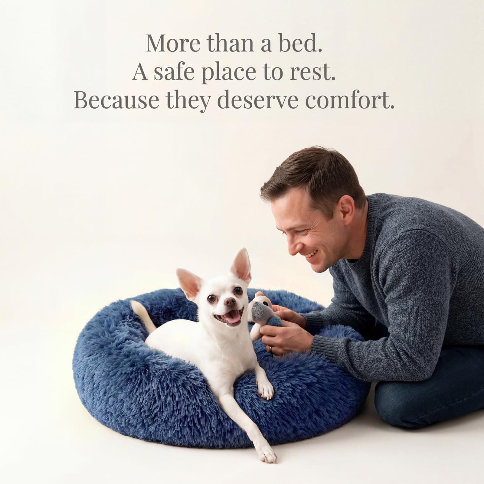 nononfish Calming Donut Bed cat-friendly design supports rest.