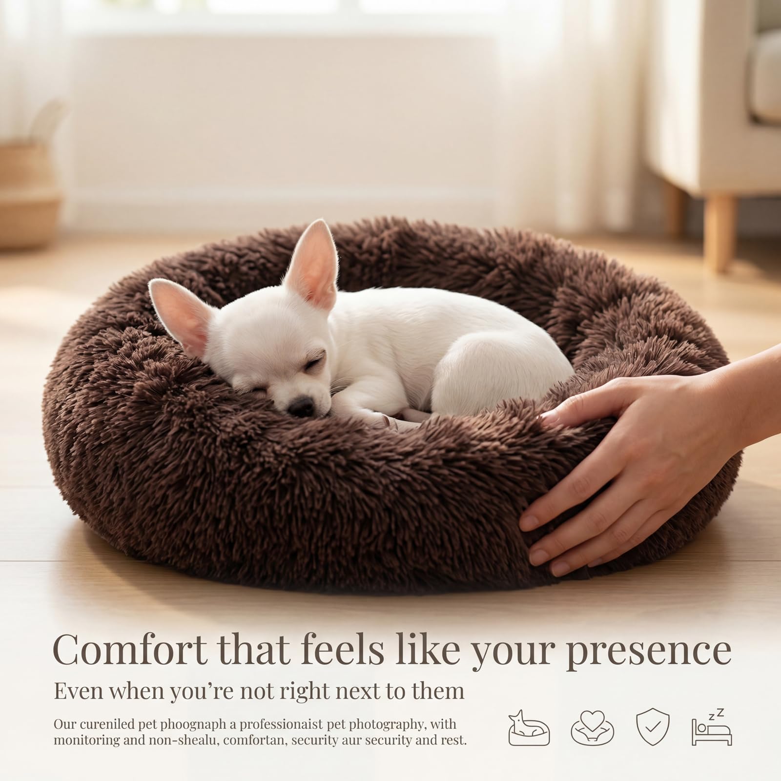 Nononfish bed showing raised rim for gentle head and neck support.