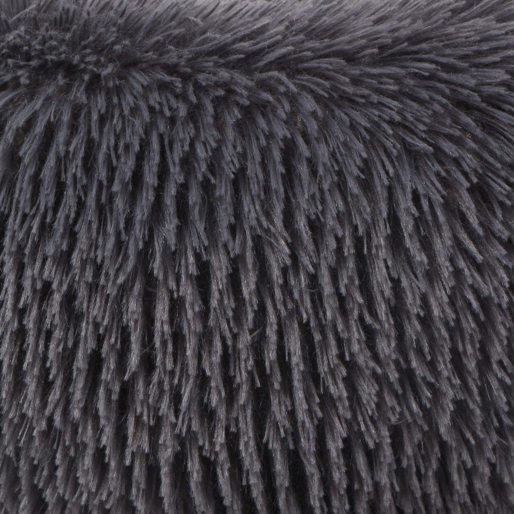 Nononfish dark grey plush fabric detail shows soft texture