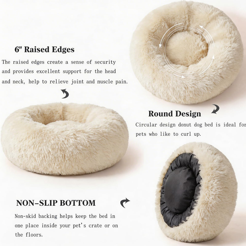 Nononfish donut bed ideal for puppies, cats and toy breeds.
