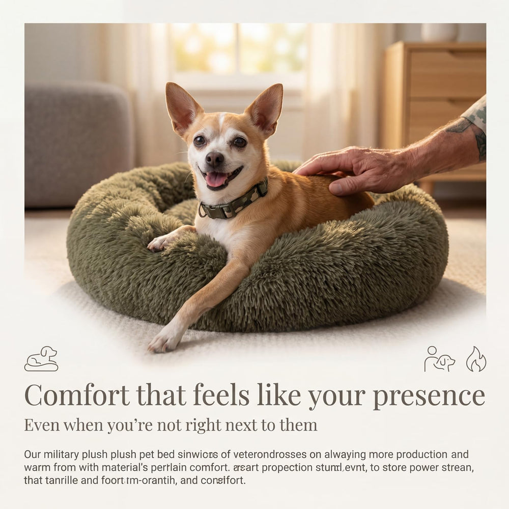 Nononfish donut bed with plush fabric design for comfortable resting