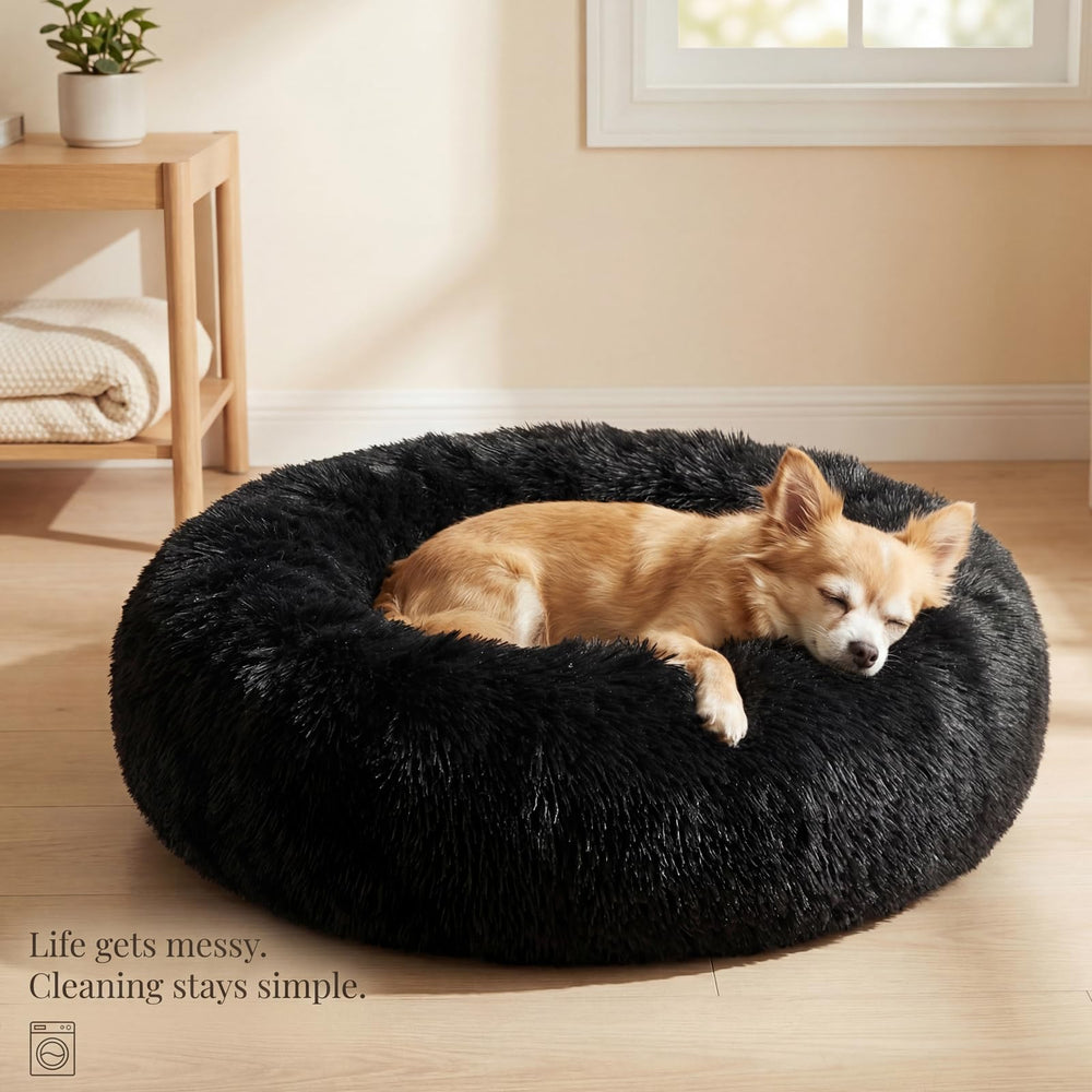 Nononfish fluffy fur bed for cozy naps