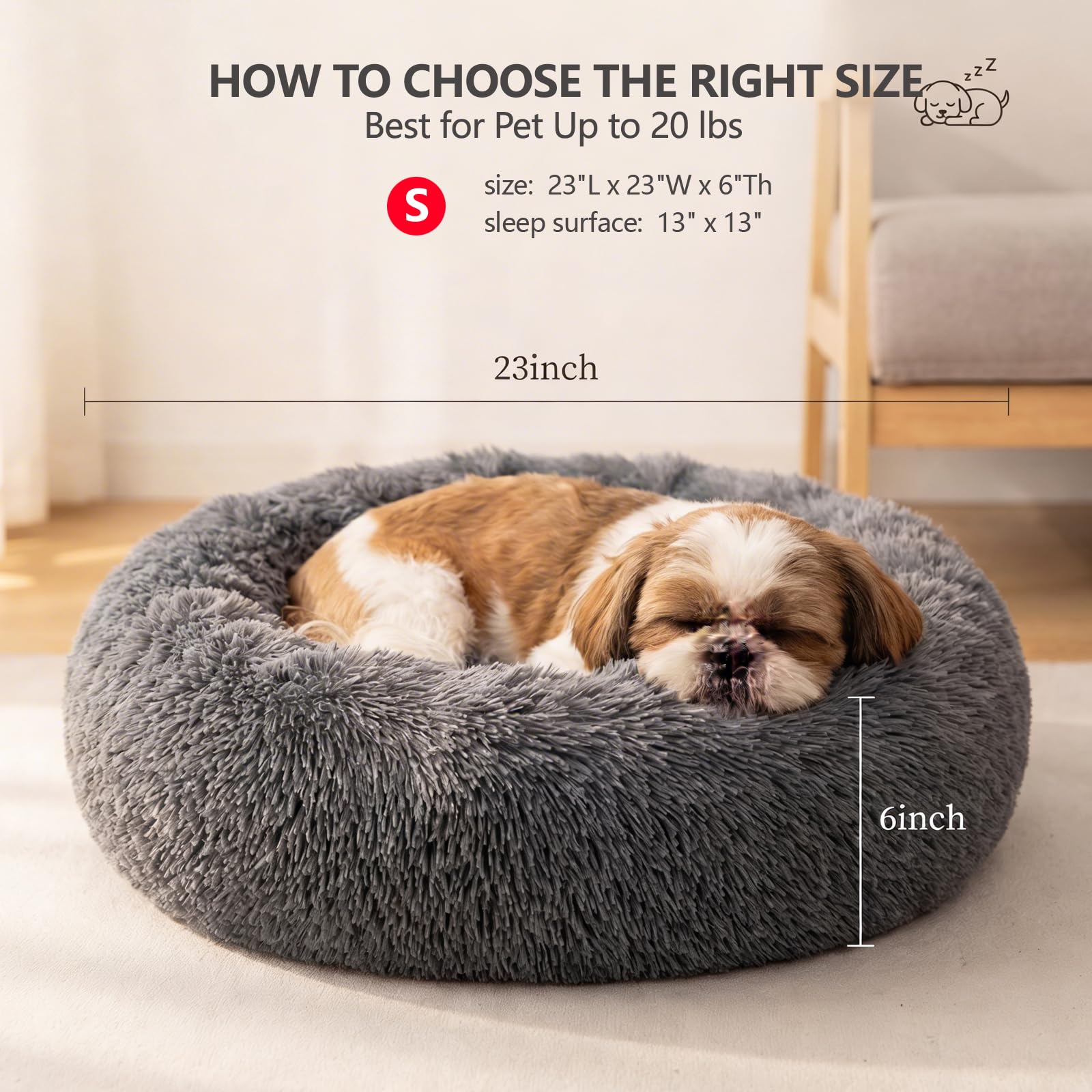 Nononfish raised rim supports head and neck for restful sleep.