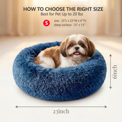 Nononfish Washable Donut Bed fabric is easy to clean and fluff