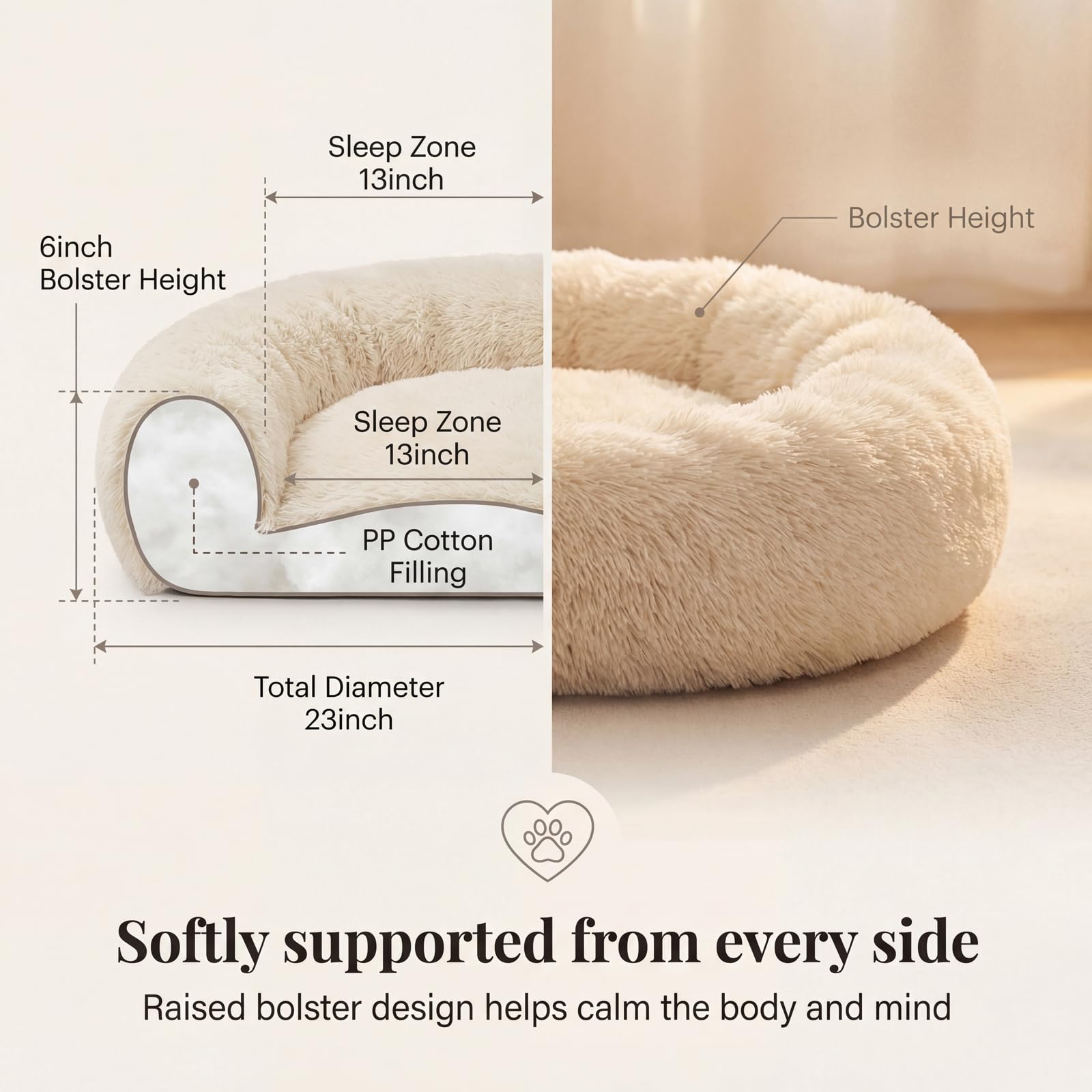 Nononfish Easy-Clean Washable Pet Bed, simple care.