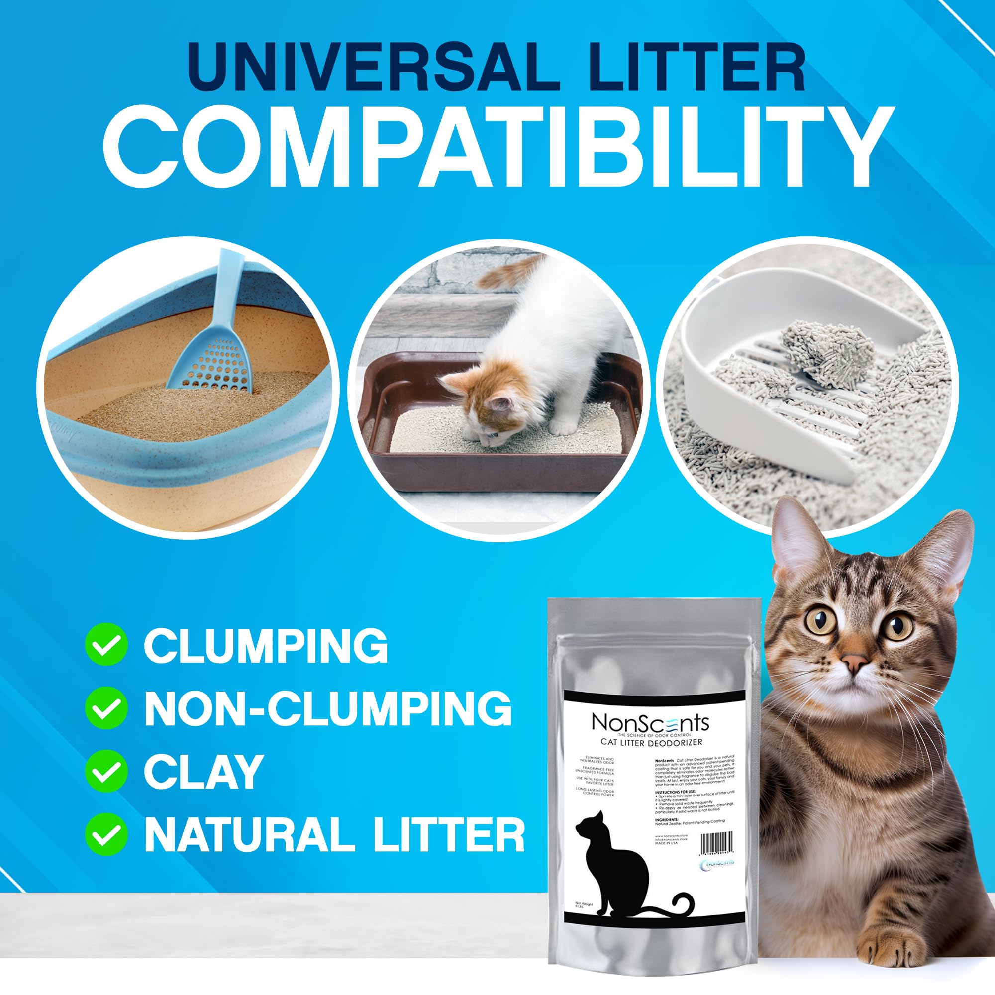 8-pound NonScents bag ready for long-term odor management.