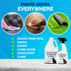 NonScents versatile pet stain remover works on carpets, floors, and furniture