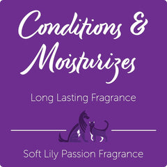 Applying Nootie Daily Spritz for gentle coat conditioning