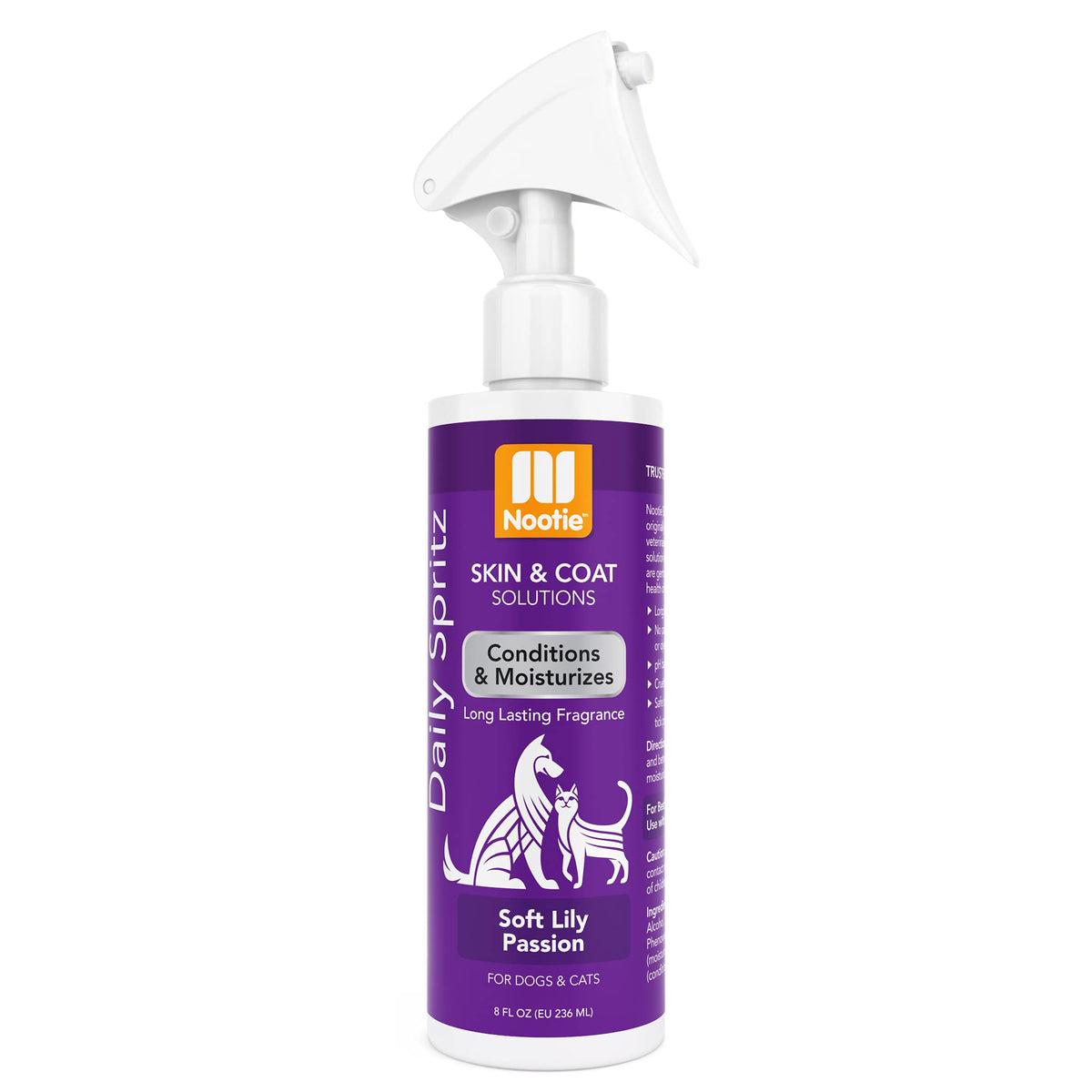 Nootie Daily Spritz bottle front view for quick coat refresh