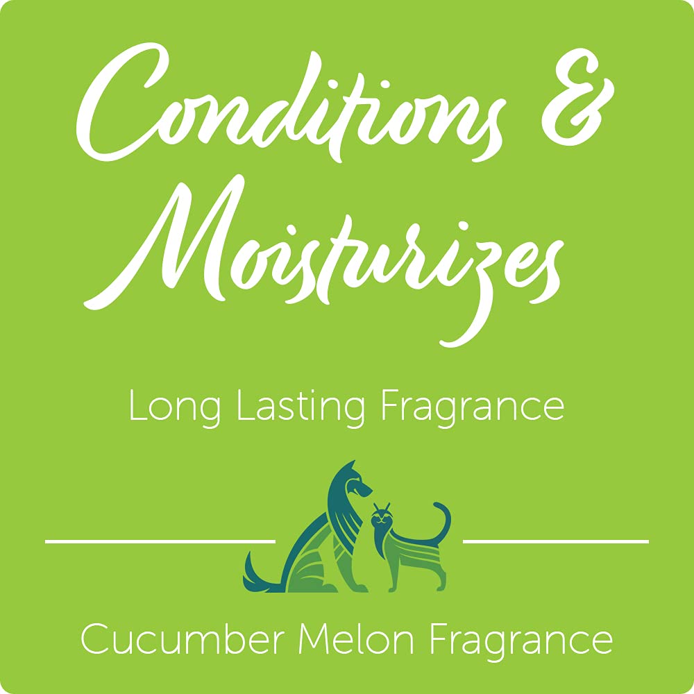 Nootie Daily Spritz cucumber melon mist on coat highlights conditioning scent.