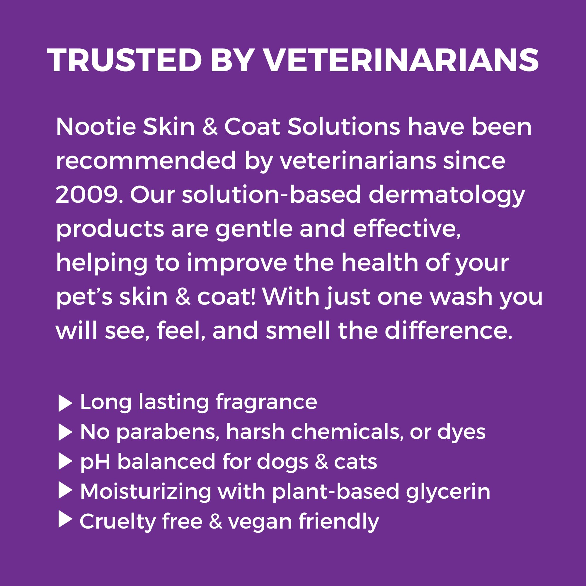 Dog being spritzed during grooming with Nootie Daily Spritz