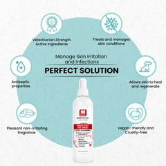 Nootie medicated spray hotspot-area highlighting targeted relief.