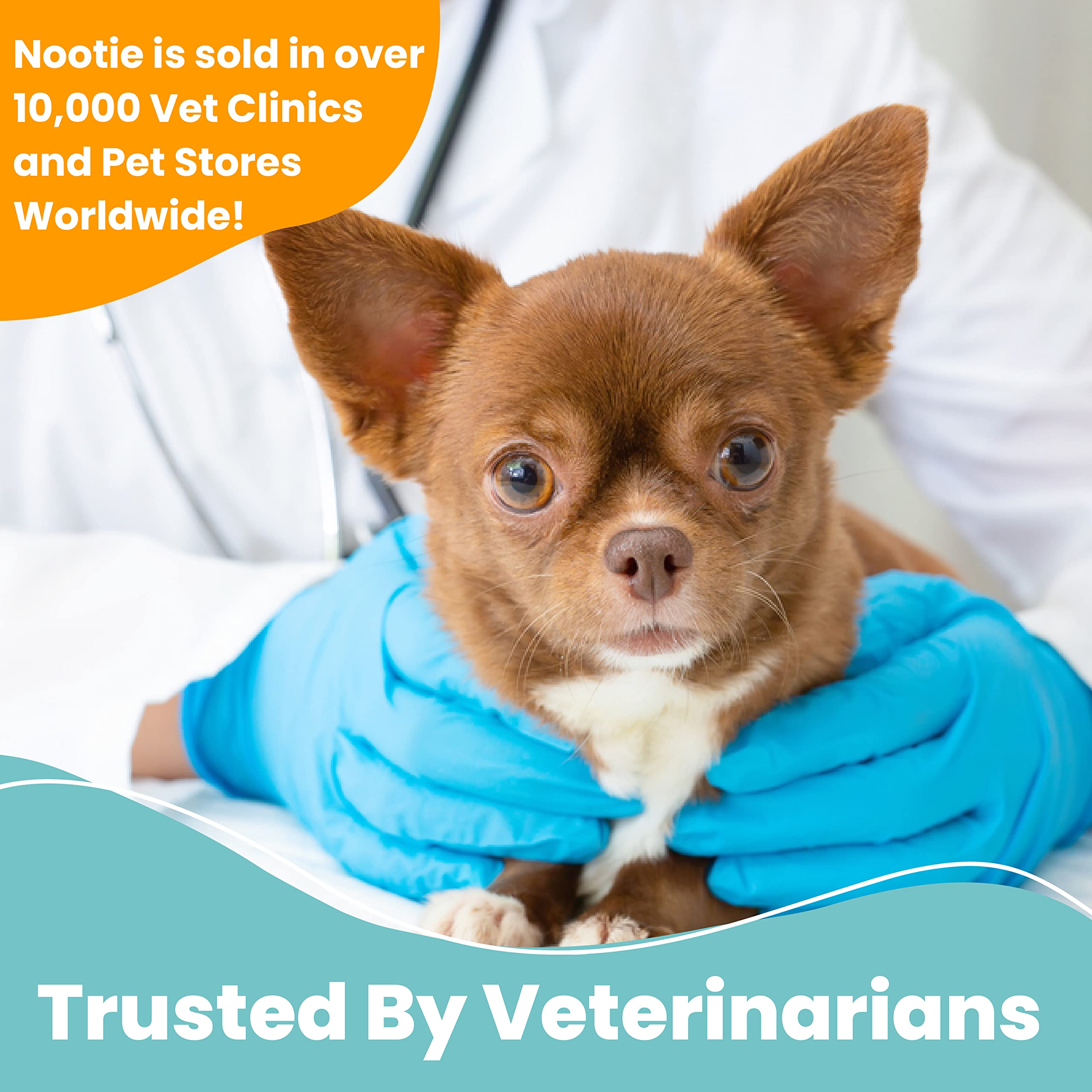 Nootie medicated wipes soft texture closeup for pet care.