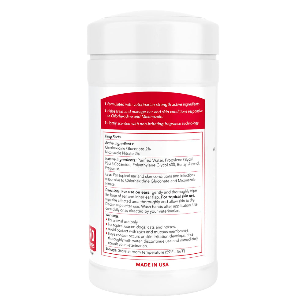 Nootie medicated wipes XL size close-up showing texture and packaging.