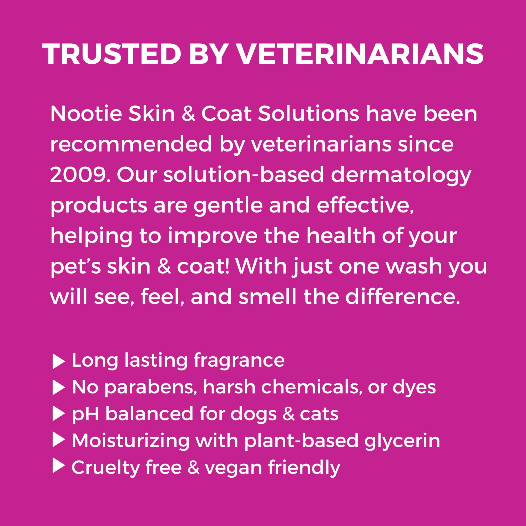 Nootie shampoo rich-lather on fur demonstrates effective cleansing.