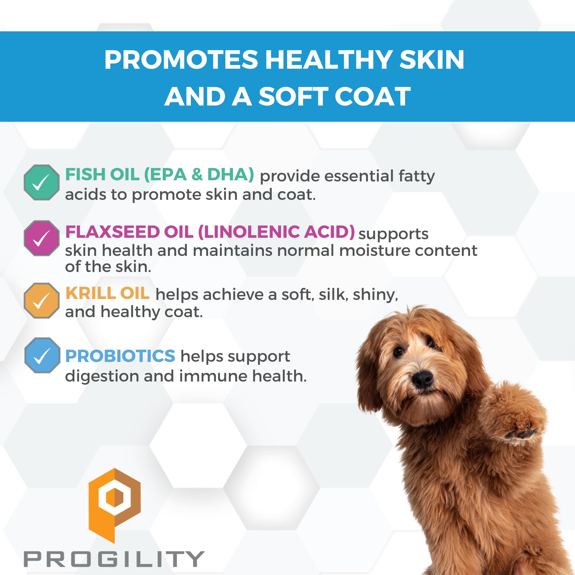 Close-up of Nootie Progility cheese-flavored chew for easy dosing and palatability
