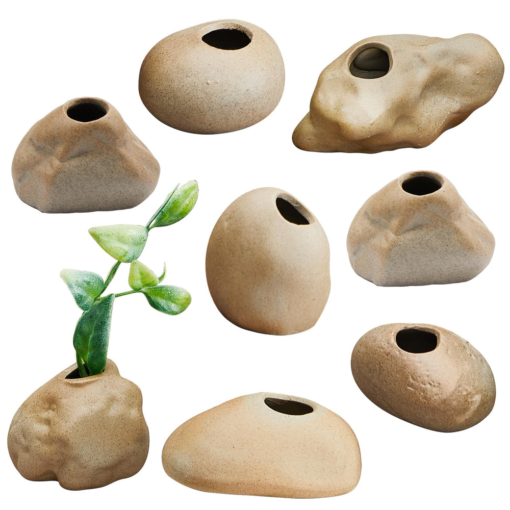 Norme aquarium plant pot ceramic style-a enhances tank decor and supports aquatic plant display