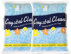 North Star Pets Crystal Clean front bag shows lightweight 4.3 lb packaging.